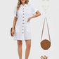 Lapa Plus Women's Pocket Single - breasted Button Dress - Lapa plus