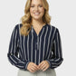 Lapa Plus Women's Reversible Top with Striped Sleeves - Lapa plus