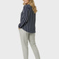 Lapa Plus Women's Reversible Top with Striped Sleeves - Lapa plus