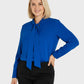 Lapa Plus Women's Satin Blouse with Ties - Lapa plus