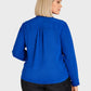 Lapa Plus Women's Satin Blouse with Ties - Lapa plus