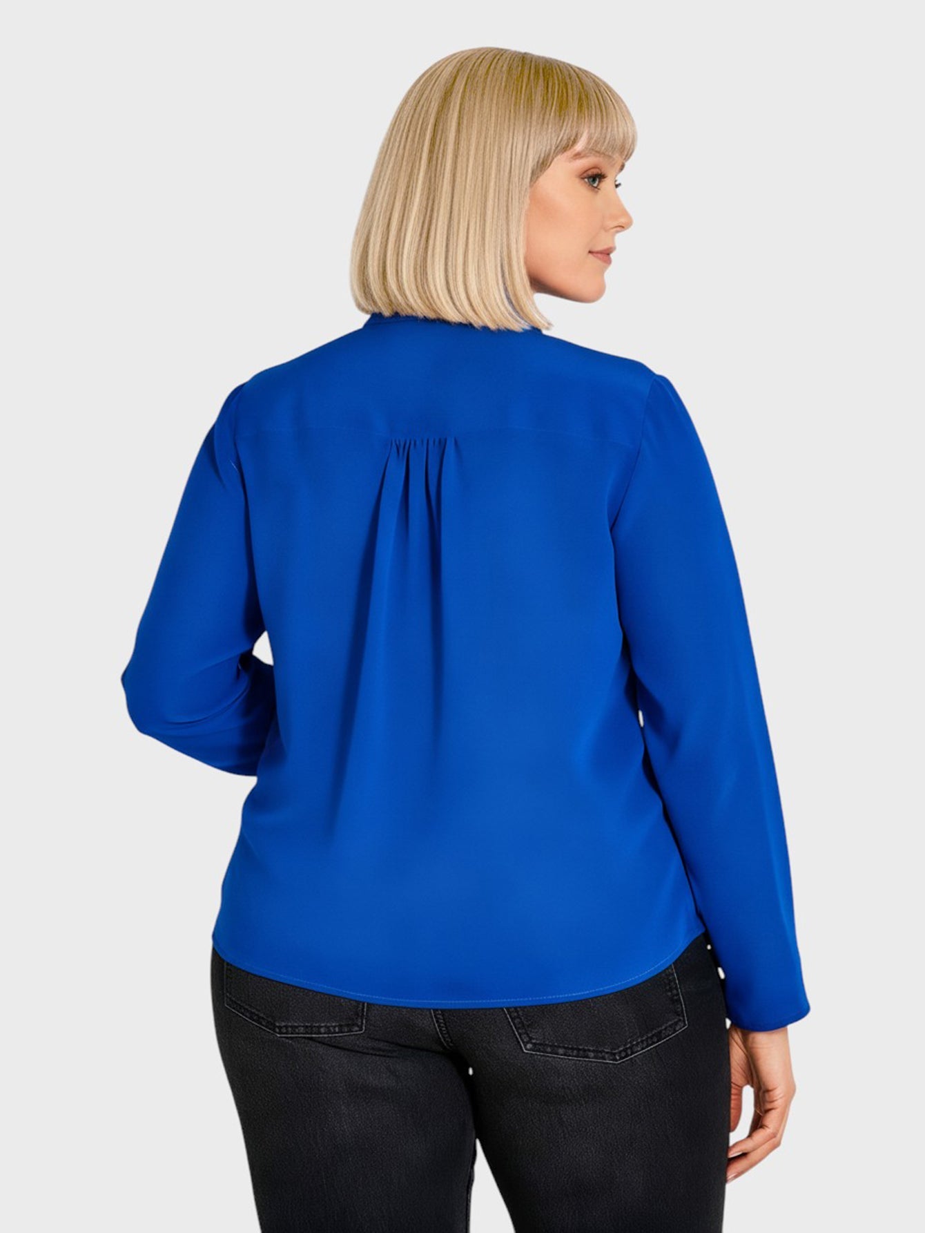 Lapa Plus Women's Satin Blouse with Ties - Lapa plus