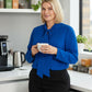 Lapa Plus Women's Satin Blouse with Ties - Lapa plus