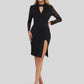 Lapa Plus Women's Sexy Lace Slit Tight Party Dress - Lapa plus