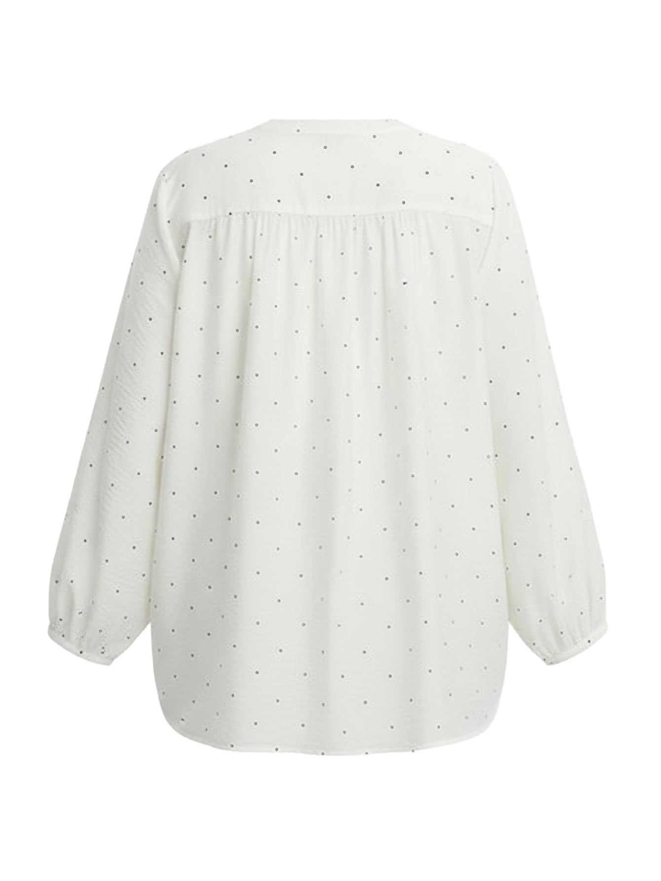Lapa Plus Women's Short - Sleeve V - Neck Polka Dot Fashionable Top - Lapa plus