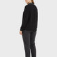 Lapa Plus Women's Slim - Fit Black Blouse with White Piping - Lapa plus