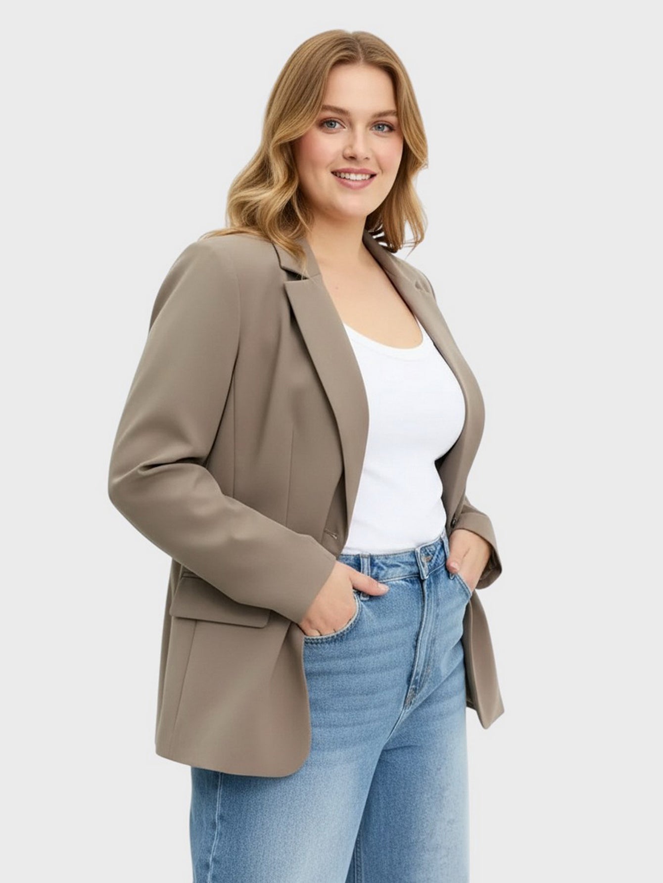 Lapa Plus Women's Slim - Fit Minimalist Blazer - Lapa plus