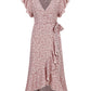 Lapa Plus Women's Small Floral Pattern Lace - up Dress - Lapa plus