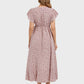 Lapa Plus Women's Small Floral Pattern Lace - up Dress - Lapa plus