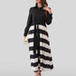 Lapa Plus Women's Splicing Striped Women's Dress - Lapa plus