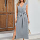 Lapa Plus Women's Split Dress With Belt - Lapa plus