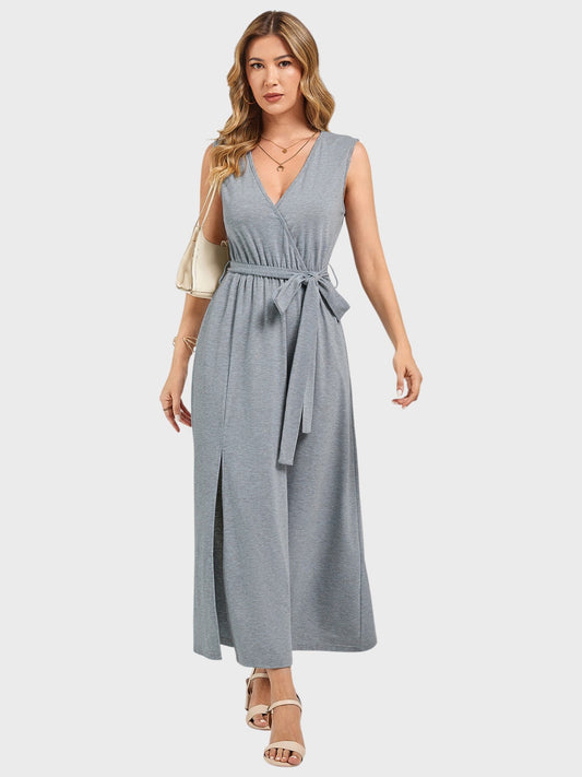 Lapa Plus Women's Split Dress With Belt - Lapa plus