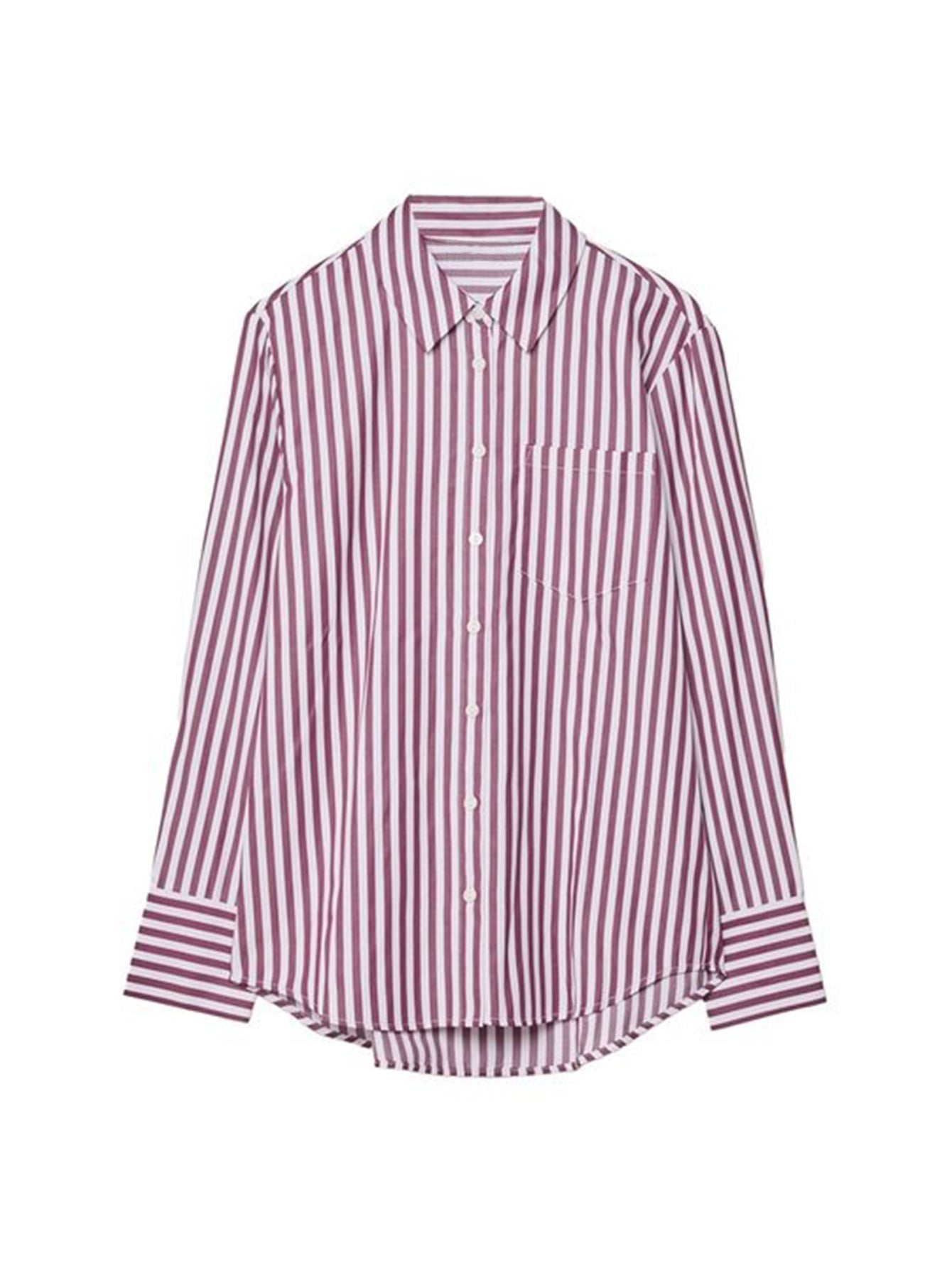 Lapa Plus Women's Striped Top with a Chest Single Pocket - Lapa plus