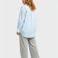Lapa Plus Women's Striped Top with Single Pocket and Contrast Cuffs - Lapa plus