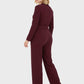 Lapa Plus Women's Stylish Jumpsuit with Lapel and Waist Tie - Lapa plus
