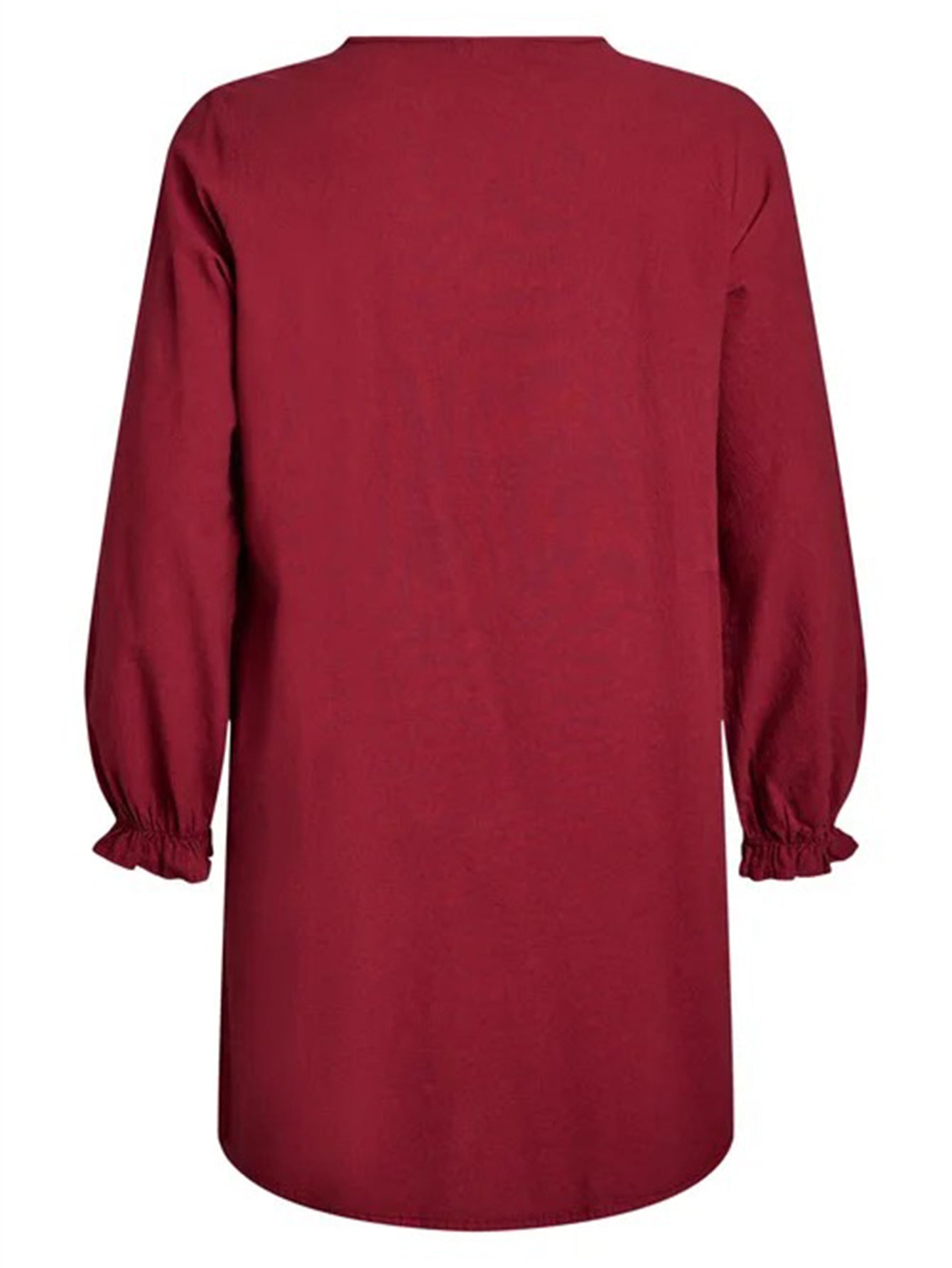 Lapa Plus Women's V - Neck Basic Dress - Lapa plus