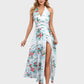 Lapa Plus Women's Vacation Floral Chiffon Halter Dress With Lining - Lapa plus