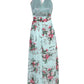 Lapa Plus Women's Vacation Floral Chiffon Halter Dress With Lining - Lapa plus