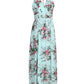 Lapa Plus Women's Vacation Floral Chiffon Halter Dress With Lining - Lapa plus