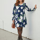 Lapa Plus Women's Vintage Floral and Leaf Print Dress - Lapa plus