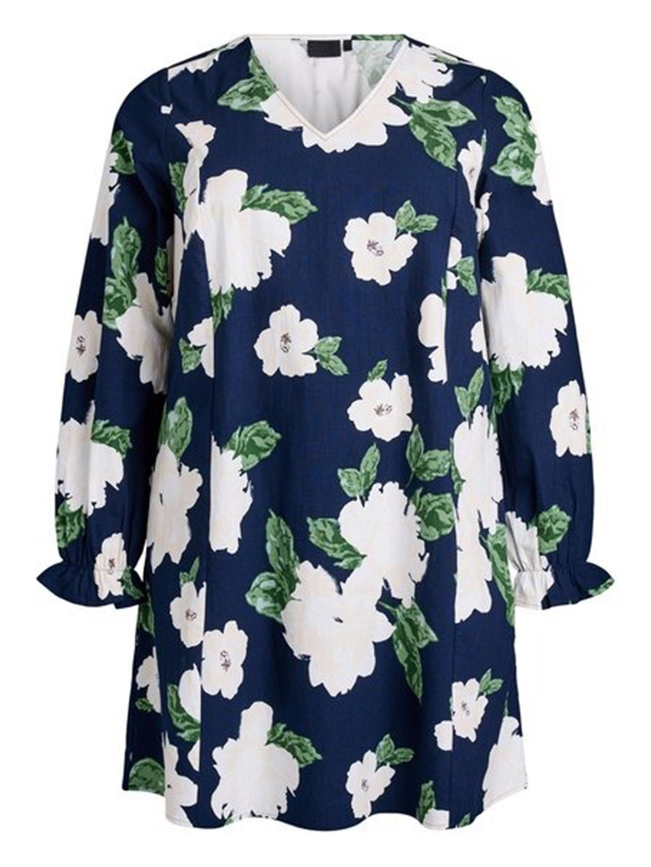 Lapa Plus Women's Vintage Floral and Leaf Print Dress - Lapa plus