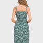 Lapa Plus Women's Sexy Spaghetti Strap Floral Split Dress
