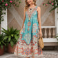 Lapa Plus Women's Bohemian Ethnic Print Vacation Dress