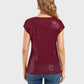 Lapa Plus Women's V-neck Raglan Sequined Party Top
