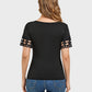 Lapa Plus Women's Lace Patchwork Short Sleeved Top